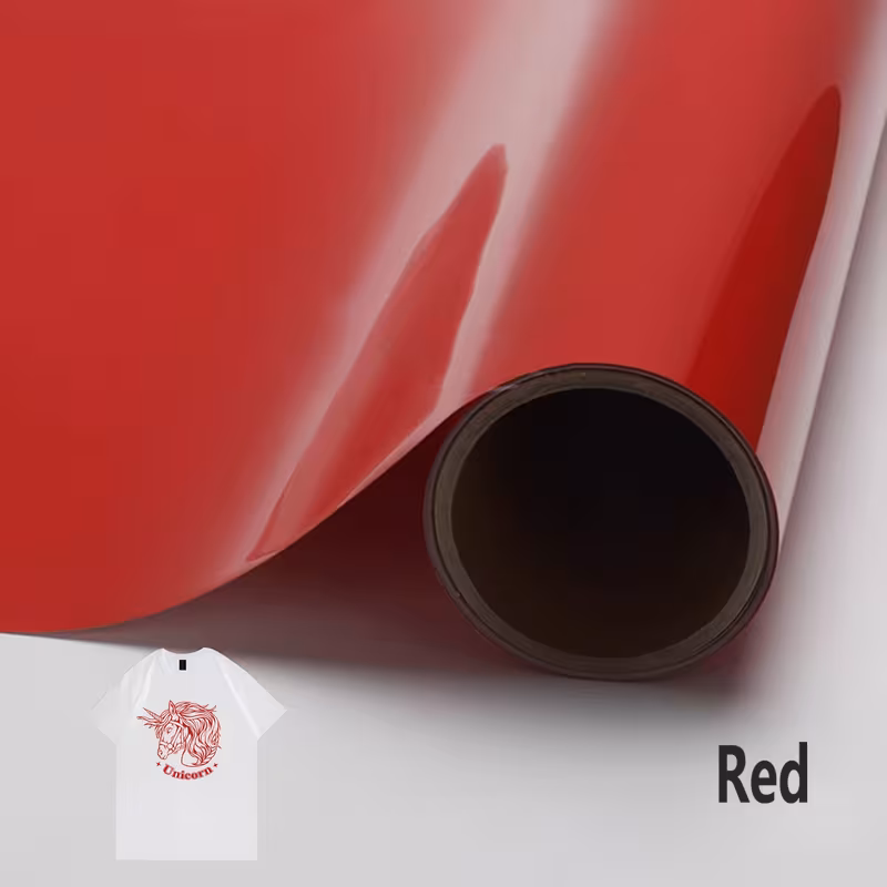 Vinil de Transferência Térmica para Camiseta Vermelho