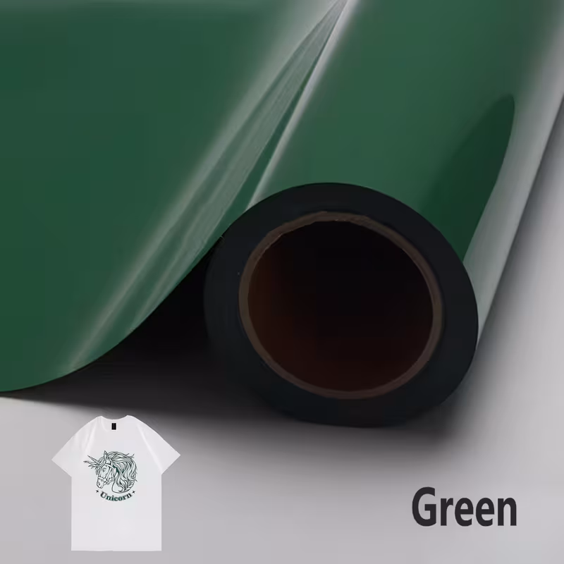 Vinil de Transferência Térmica para Camiseta Verde